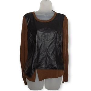 Lafayette 148 New York Brown and Black Sweater